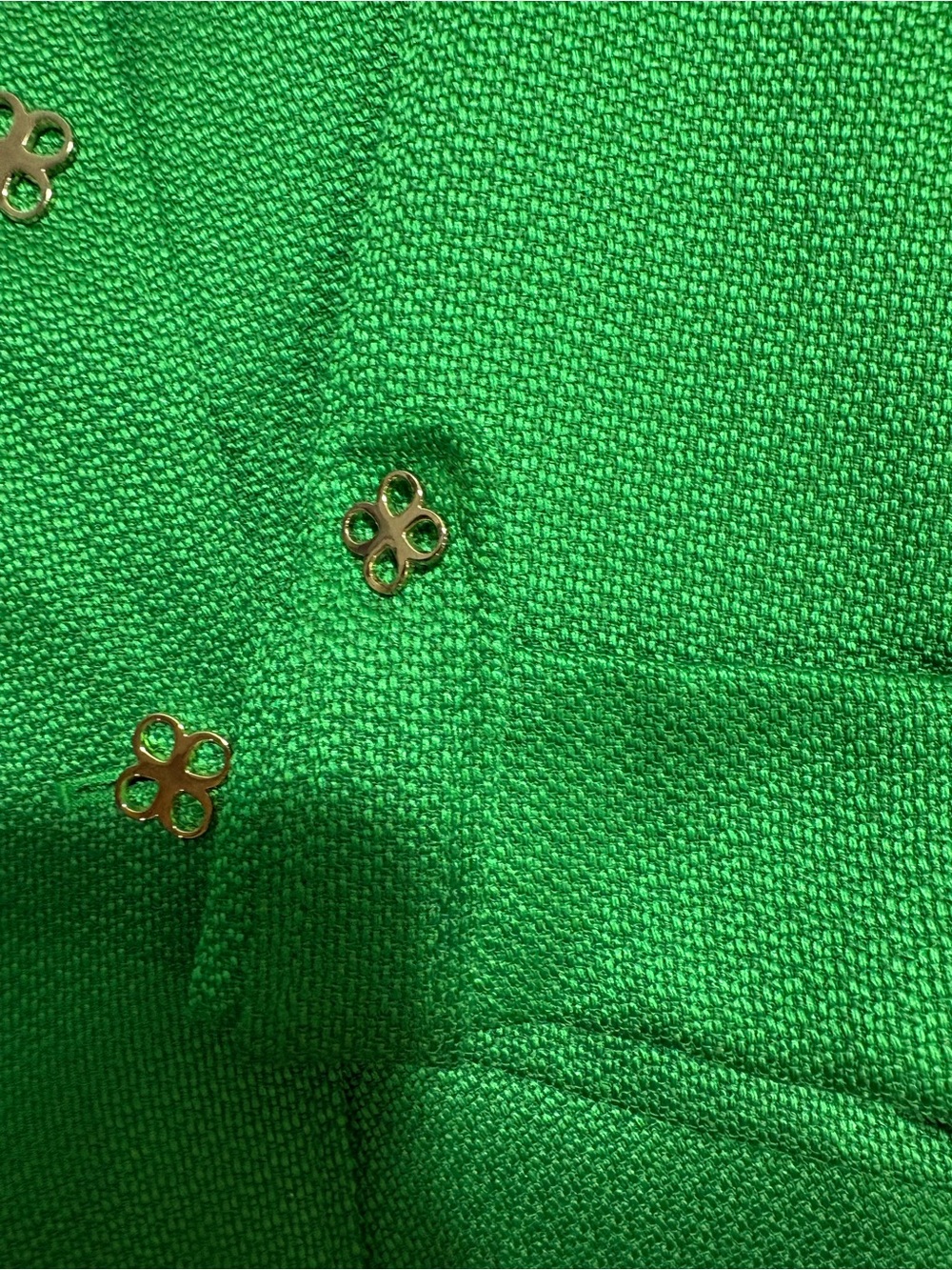 Talbots Vibrant Green Textured Button Blazer - Picture 7 of 9
